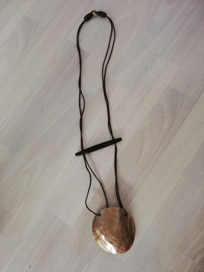 Sublime sautoir très grosse nacre vintage manouk