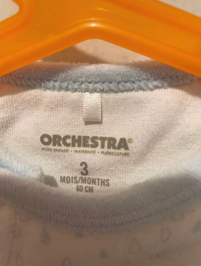 Pyjama mixte bébé 3 mois orchestra - photo numéro 3