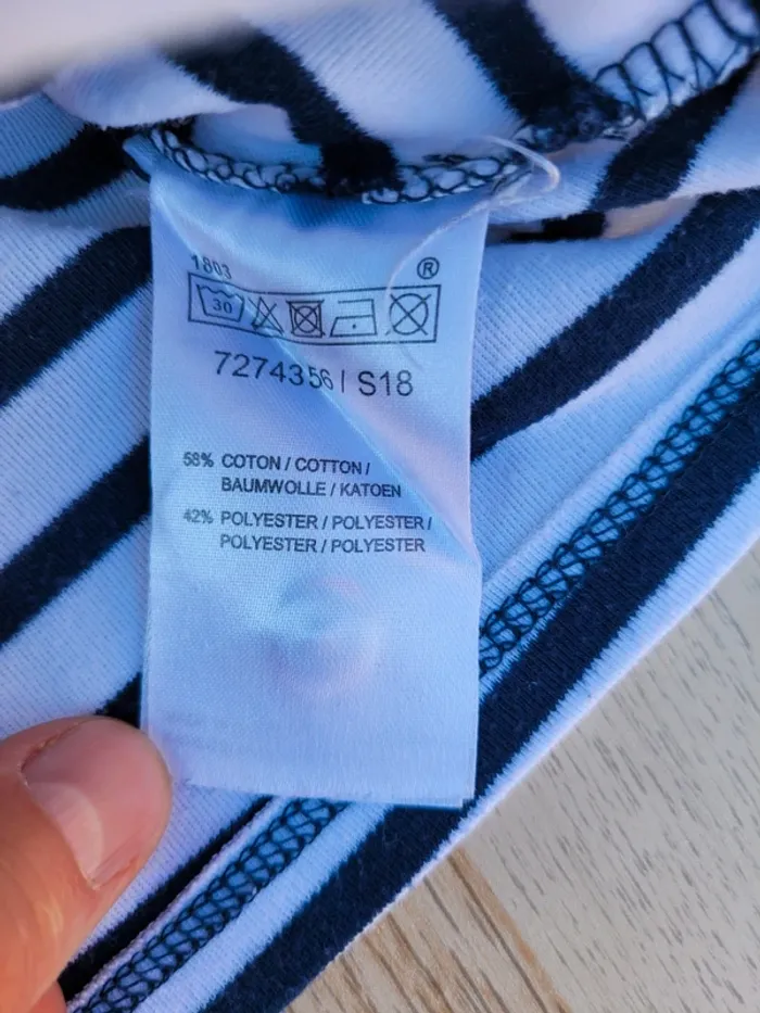 Robe marinière 12 mois manches courtes - photo numéro 4
