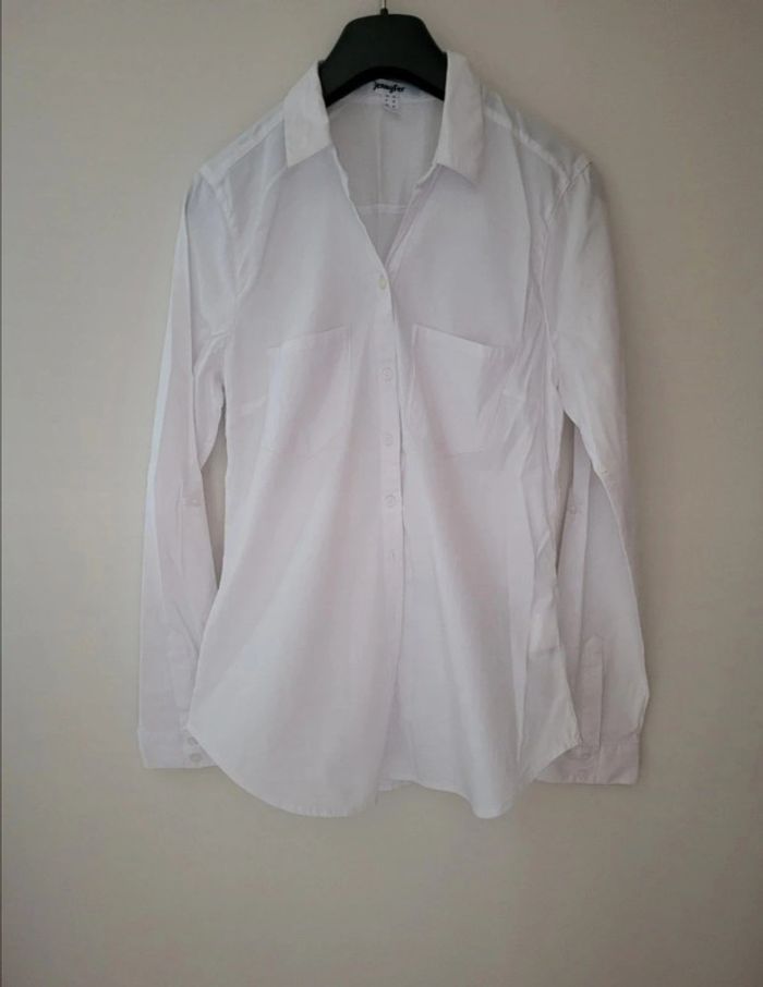Chemise femme taille M, Jennyfer (blanc)