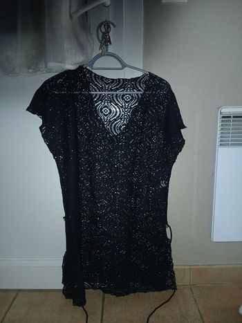 Petit robe plage dentelle avec ceinture 