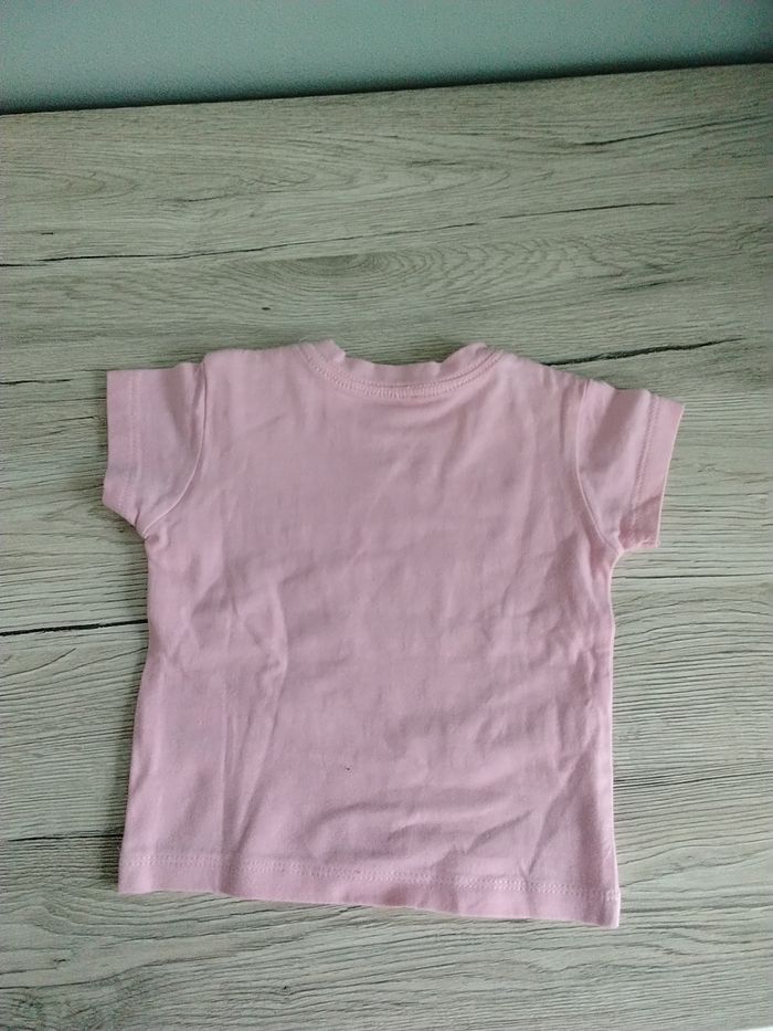 Robe salopette velours et son Tee-shirt manches courtes 6 mois fille - photo numéro 4