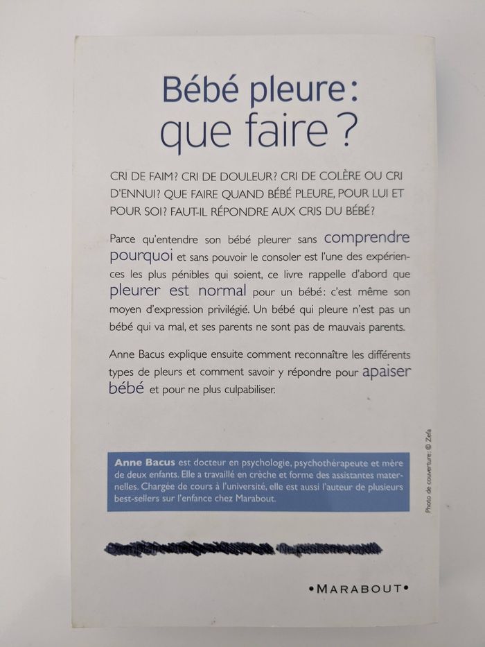 Livre " Bébé pleure : que faire ? " - photo numéro 2