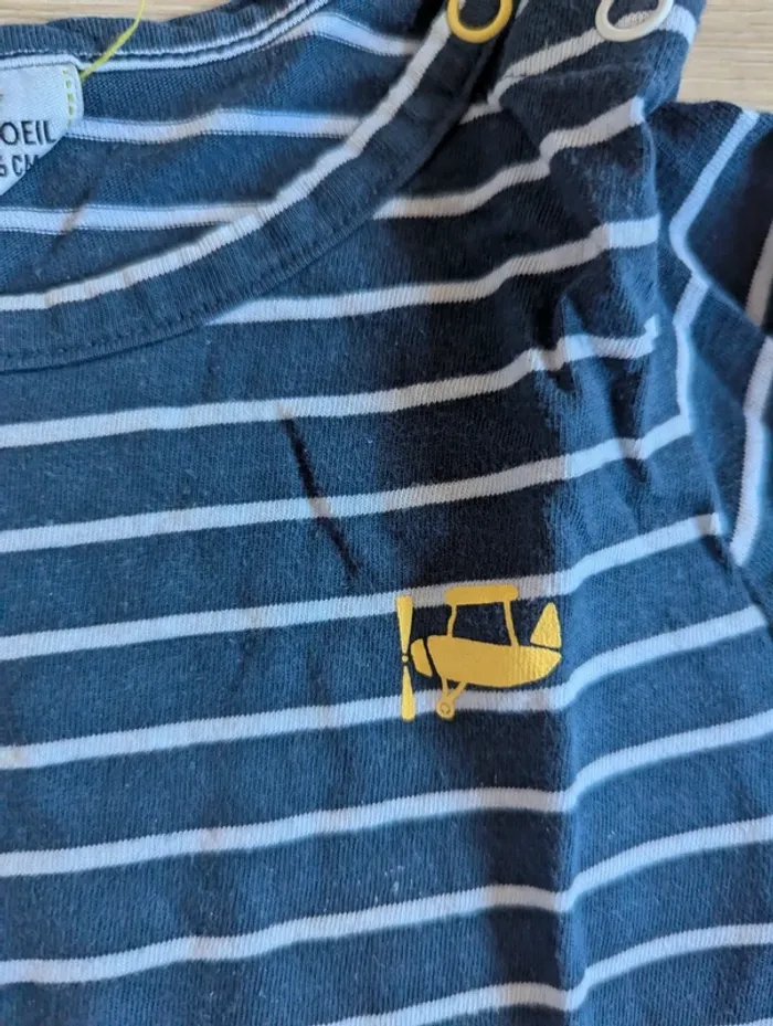 T-shirt rayé Tape à l'oeil 23 mois - photo numéro 3