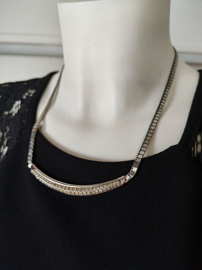 Collier en métal argenté Swarovski - photo numéro 2