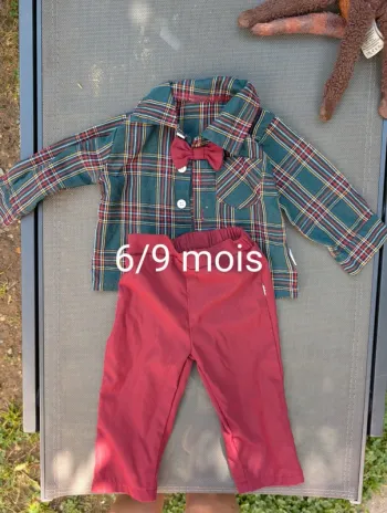 Tenue de Noël bébé garçon 6/9 mois