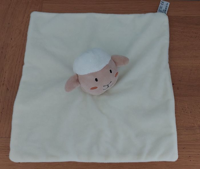 Doudou plat mouton - oeko tex - photo numéro 2