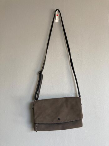 Sac bandoulière Paco Martínez marron suédine 26x17 cm neuf