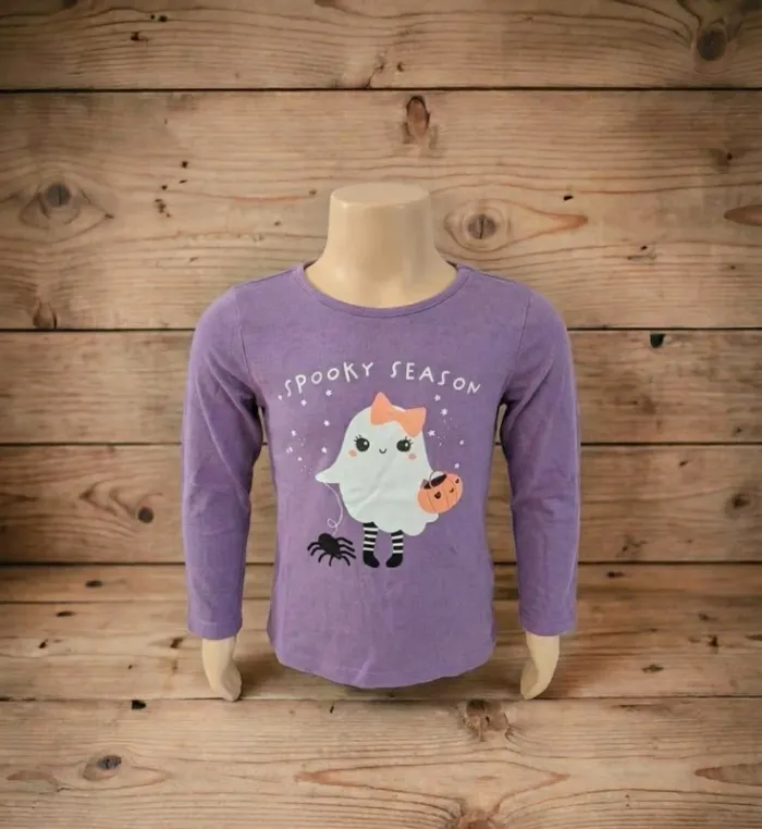 T-shirt manches longues Halloween H&M - Fantôme & "Spooky Season" - 4/6 ans