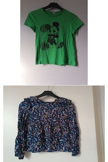 Lot de 2 t-shirts fille 10 ans