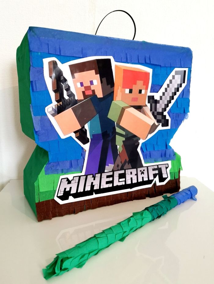Pinata Minecraft Steve et Alex