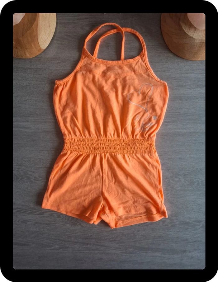 Combinaison short orange 4 ans - photo numéro 2