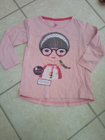 T-shirt manches longues rose 6 and