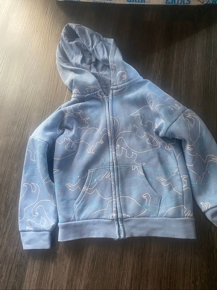 Gilet bleu avec animaux - photo numéro 2