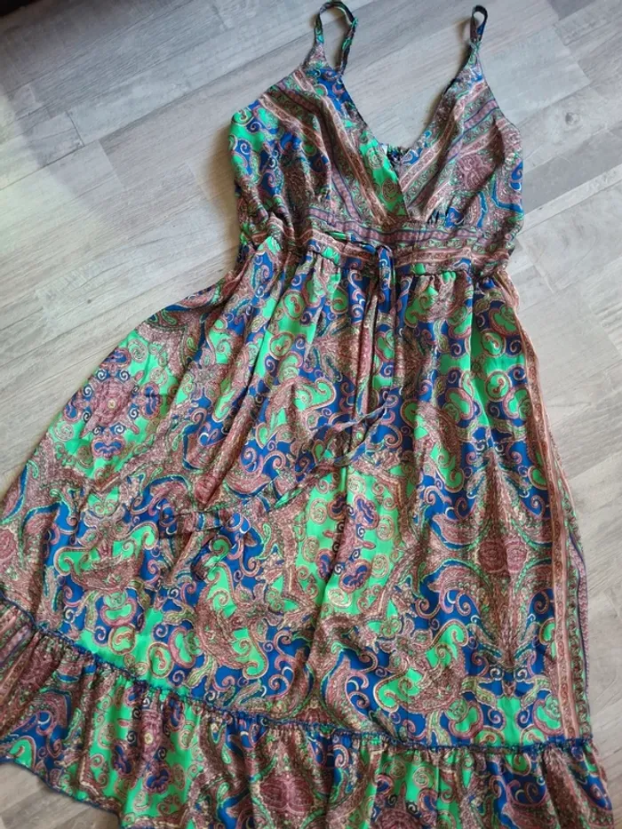 Robe à bretelles réglable colore - photo numéro 3