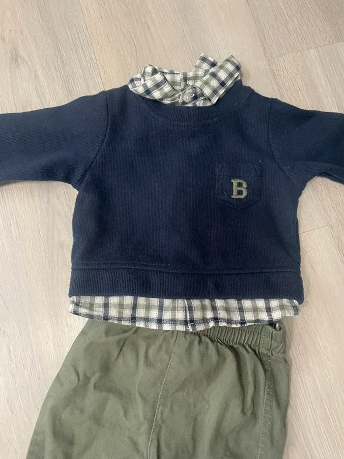 Ensemble bleu marine et kaki Super U - photo numéro 3
