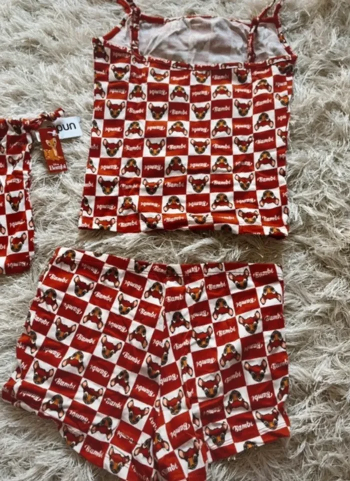 Pyjama bambi neuf avec étiquette + housse 36 - photo numéro 3