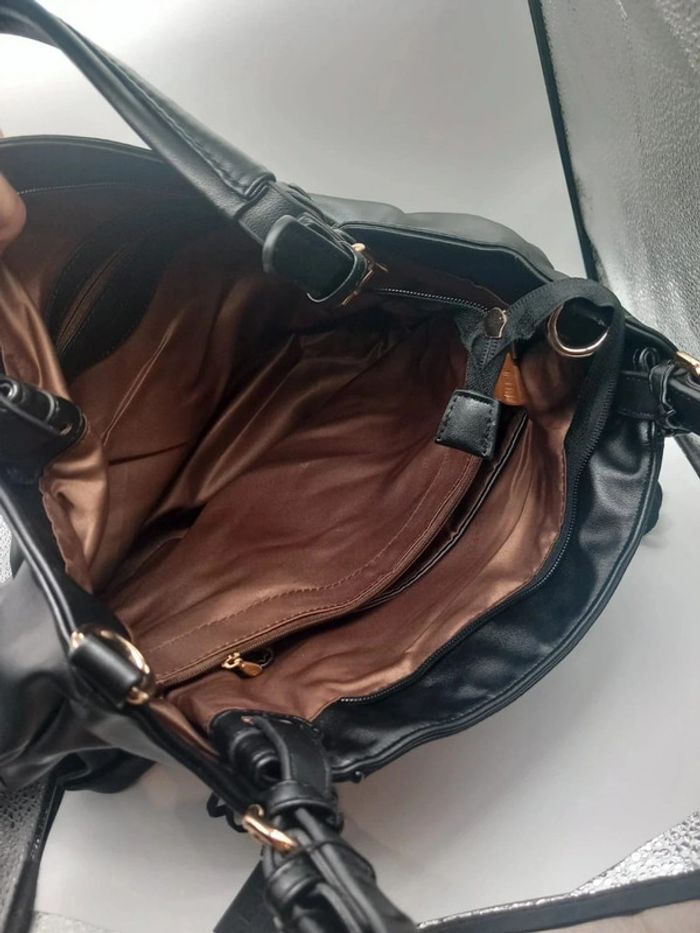 Sac à main Max & Enjoy Noir en similicuir - photo numéro 6