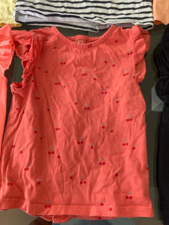 Lot de 6 tee-shirts sans manches 12 mois - photo numéro 2