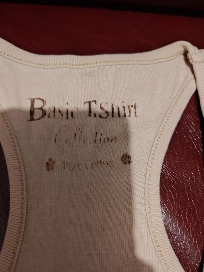 Débardeur beige femme en bon état – basique chic et confortable - photo numéro 2