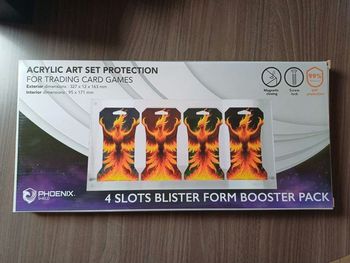 Protection acrylique art set booster blister carton 