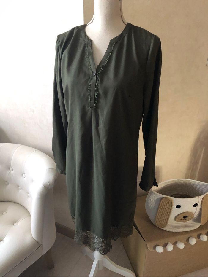 Robe kaki midi