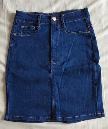 Gina Tricot Jupe Molly Denim Coton Bleu Neuf sans étiquette Taille S