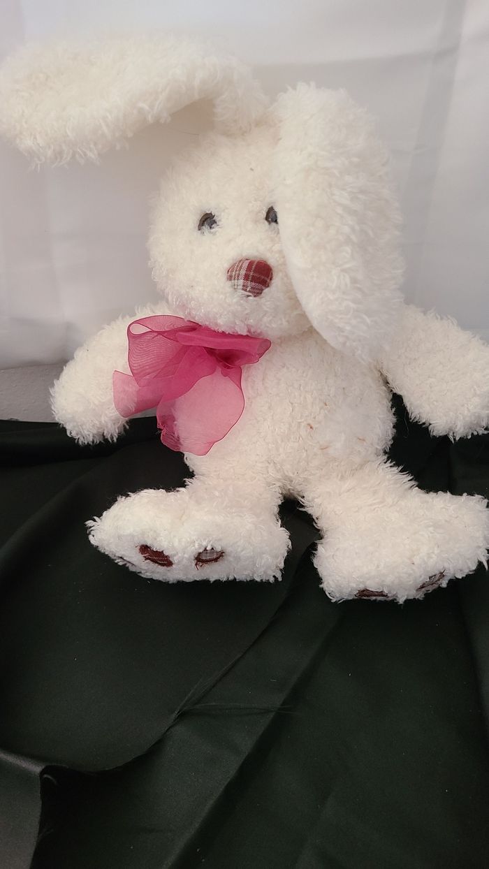 peluche lapin blanc althans club