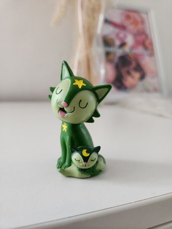 Figurines tonies chat vert bruit de la nature 