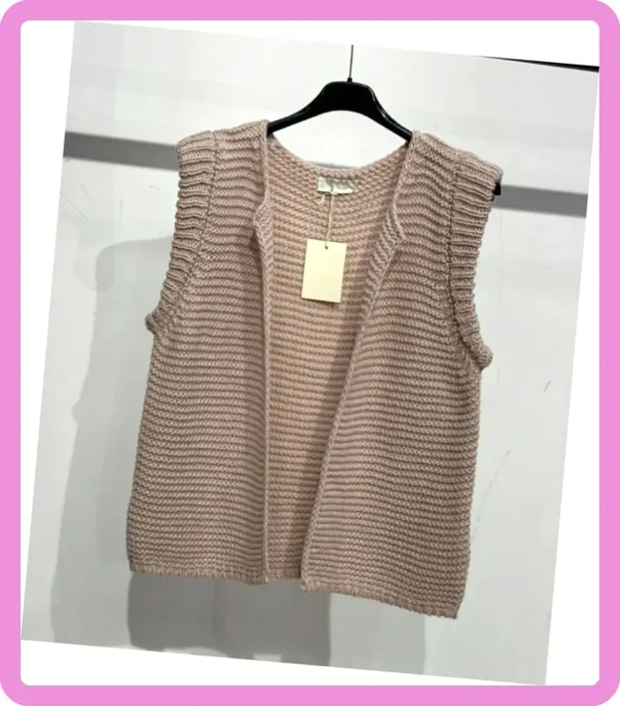 Gilet en maille sans manches - Taille Unique - Neuf avec étiquette - photo numéro 3