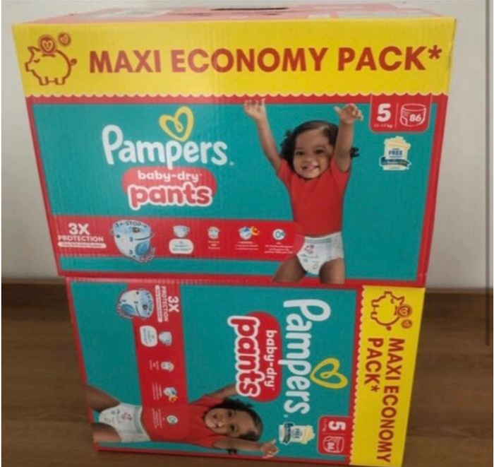lot 2 cartons pampers pants taille 5