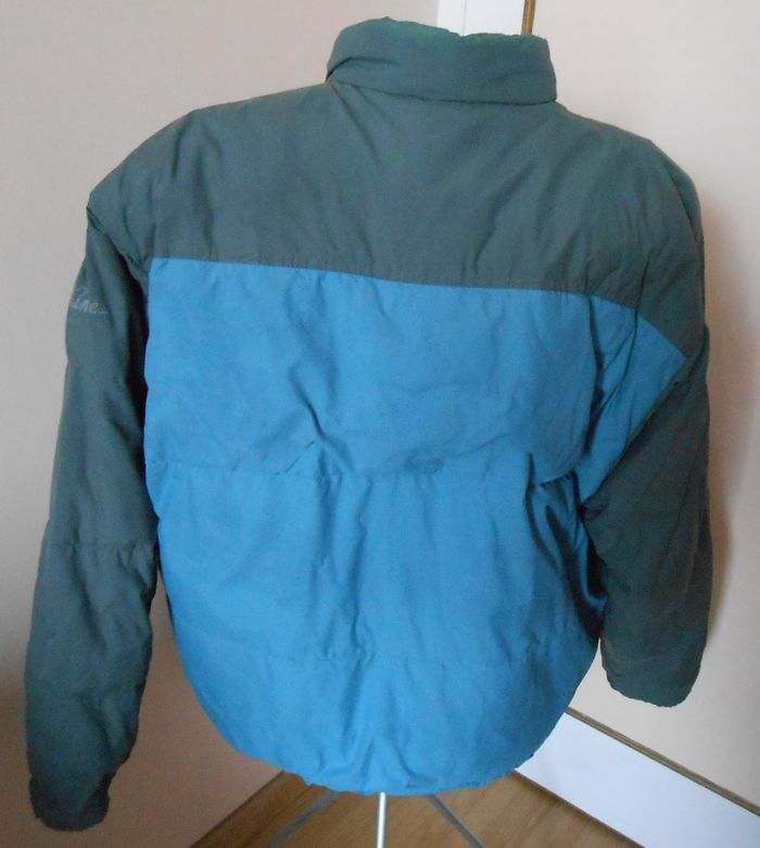 Blouson doudoune bleu pétrole et gris,  sans capuche – Dakine – L - photo numéro 2