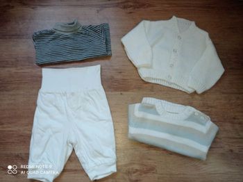 Lot de 4 vêtements hiver mixte, taille 3 mois