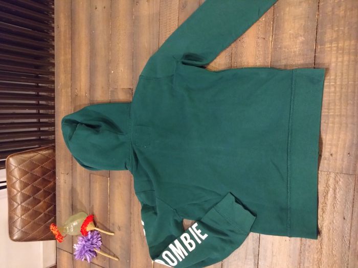 Sweat à capuche Abercrombie vert garçon 9-10 ans – Coton – Fermeture éclair – Très bon état - photo numéro 3