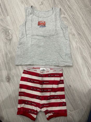 Haut cars + caleçon Disney 3 ans
