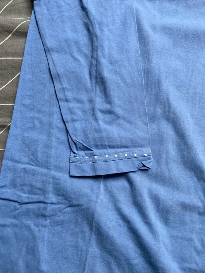 Chemise de nuit bleue - photo numéro 2