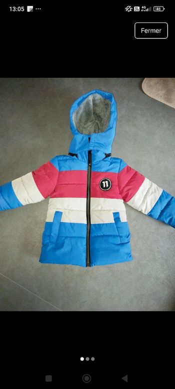 Manteau hiver molletonné