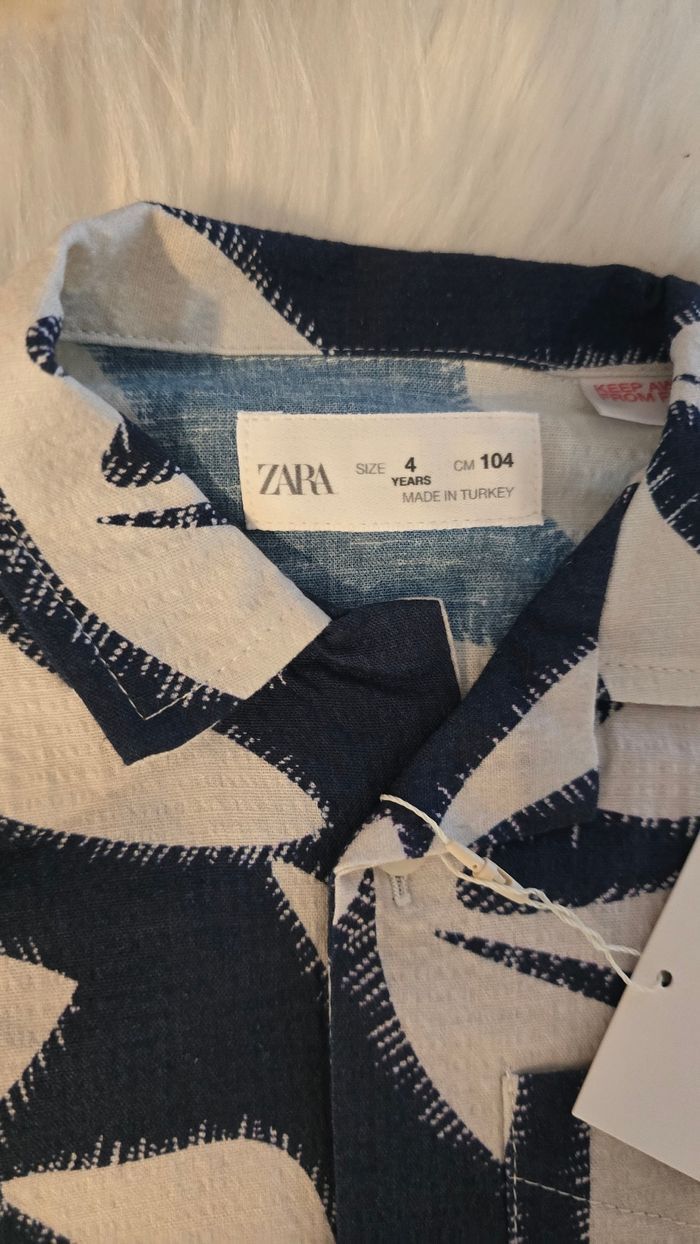 NEUFS (non portés) 🏷💙😍🥰superbe ensemble chemise et short 4 ans garçon 😍🥰💙 - photo numéro 3