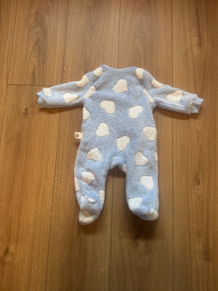 Pyjama tout doux bleu 3-6 mois - photo numéro 2