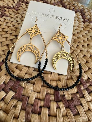 Boucles d’oreilles or et perles