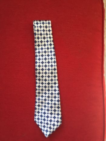 Cravate bleue jaune Tacia