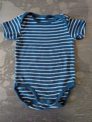 Body manches courtes rayé