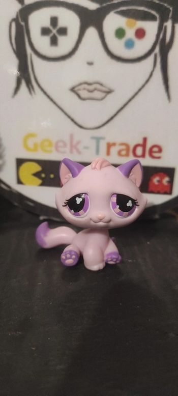 littlest petshop pet shop hasbro lps tabby cat chat de gouttière authentic 576