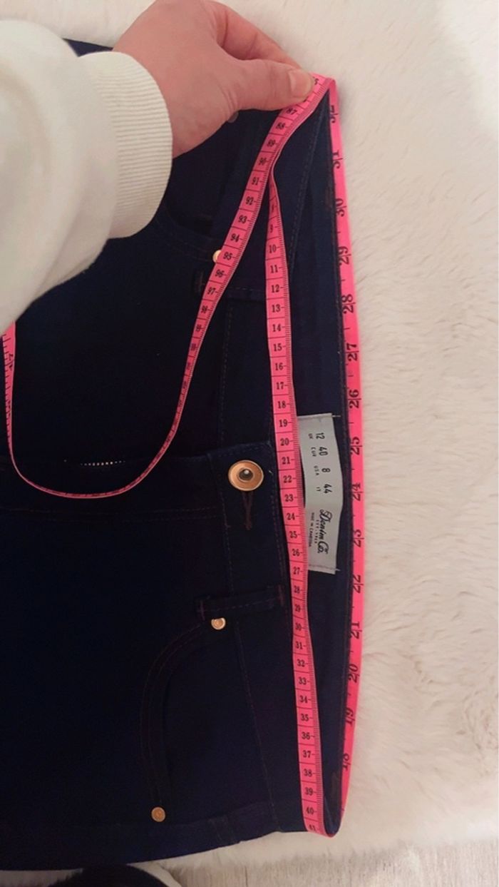 Pantalon jean slim bleu marine - photo numéro 4