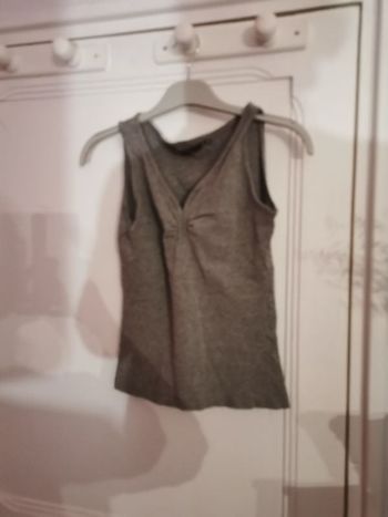 Tee shirt sans manches grisdebardeur