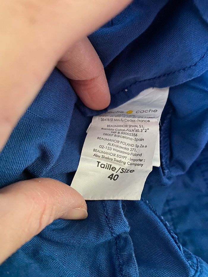 Robe Cache Cache bleue Taille 40 - photo numéro 5