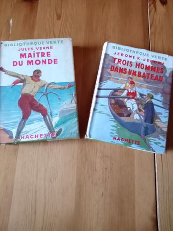 Lot de 2 livres anciens bibliothèque verte