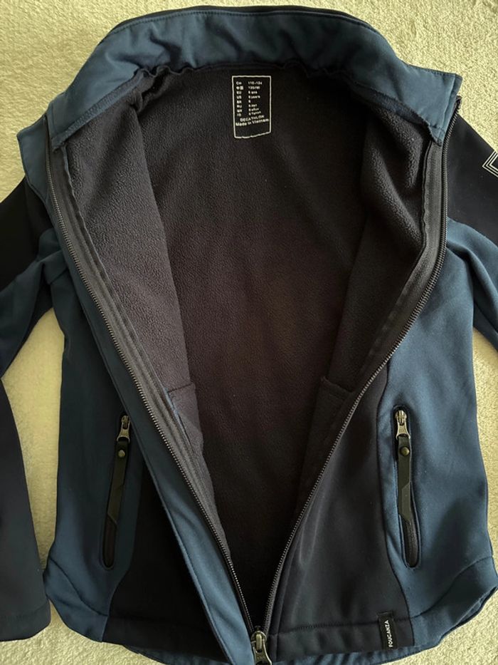 Veste équitation cheval polaire coupe vent respirant mi saison hiver - photo numéro 4