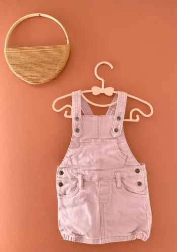 Robe en jean fille- rose - 12 mois - kitchoun
