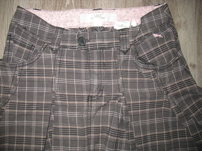 JUPE COURTE ÉCOSSAISE GRISE ET ROSE FILLE "H&M" - 16 ANS - n°01 - photo numéro 4